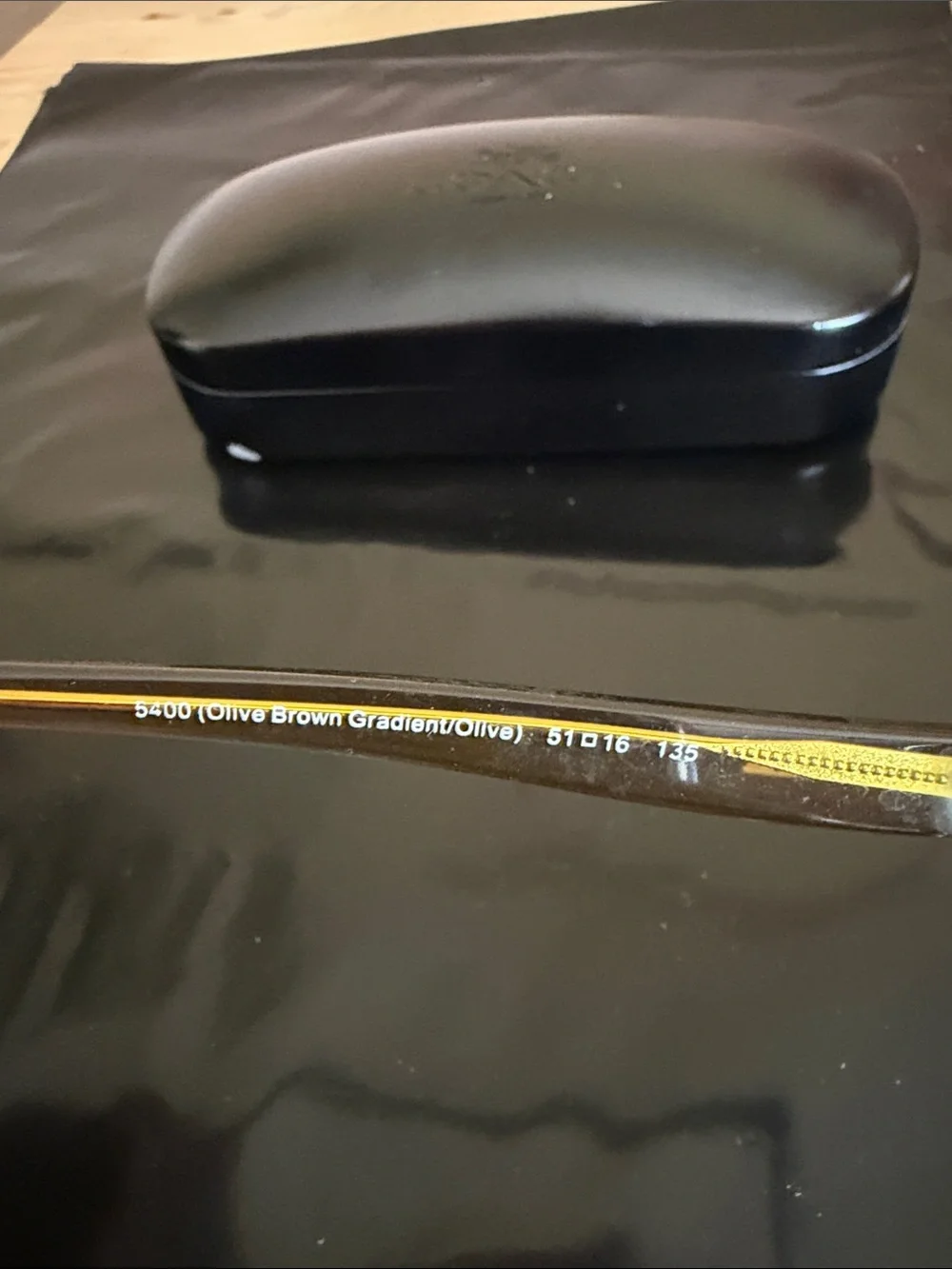 COACH Women's Brown Gradient Cat-Eye Glasses with Gold Accents